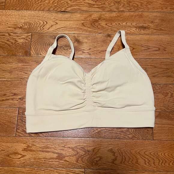 EUC Lululemon Nulu Front-Gather Yoga Bra Size 12 Prosecco - Picture 1 of 3